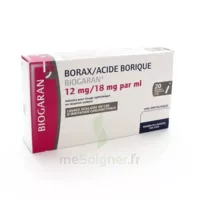 Borax/acide Borique Biogaran 12 Mg/18 Mg/ml, Solution Pour Lavage Ophtalmique En Récipient Unidose à BOURG-SAINT-ANDÉOL